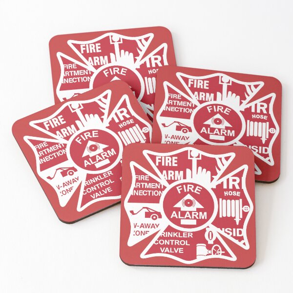 Item preview, Fire Inspector Firefighter Safety Signs Maltese Cross Design designed and sold by flashoverstudio.