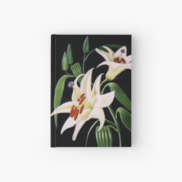 Lillies 99 - Oil painting by Avril Thomas - Adelaide / South Australia Artist Hardcover Journal