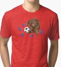 Wrens football Wombat Tri-blend T-Shirt