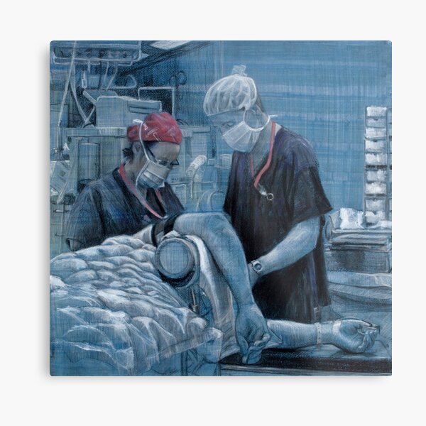 Anesthetics - Drawing by Avril Thomas - Adelaide / South Australia Artist Metal Print