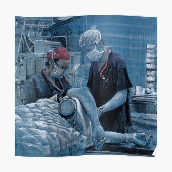 Anesthetics - Drawing by Avril Thomas - Adelaide / South Australia Artist Poster