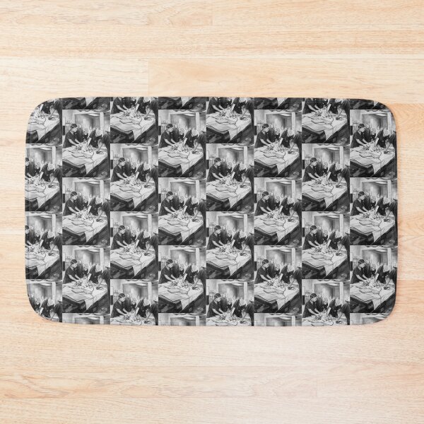 Waking Up - Drawing by Avril Thomas - Adelaide / South Australia Artist Bath Mat