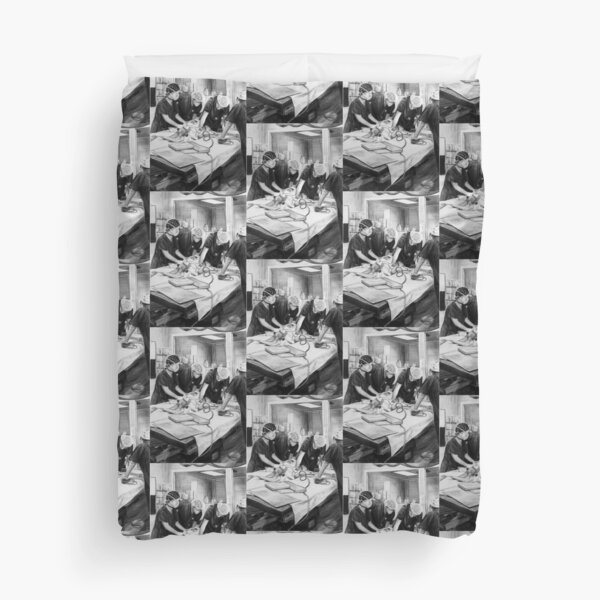 Waking Up - Drawing by Avril Thomas - Adelaide / South Australia Artist Duvet Cover