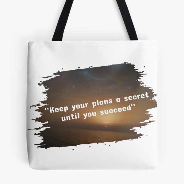 Item preview, keep your plans a secret until you succeed inspirational sunset quotes  designed and sold by HBWOLFARTS.