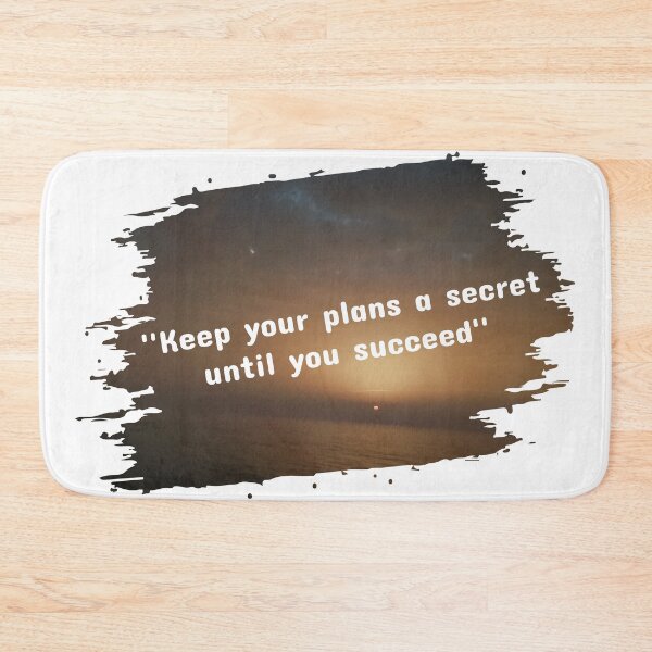 Item preview, keep your plans a secret until you succeed inspirational sunset quotes  designed and sold by HBWOLFARTS.