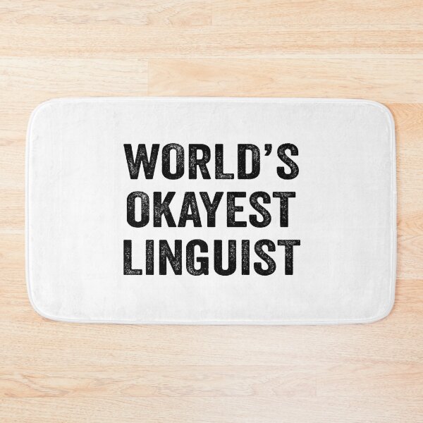 Item preview, World's okayest linguist Shirt, Funny linguist Dad Husband Womens Boyfriend Birthday Christmas Gift idea designed and sold by xlnv.