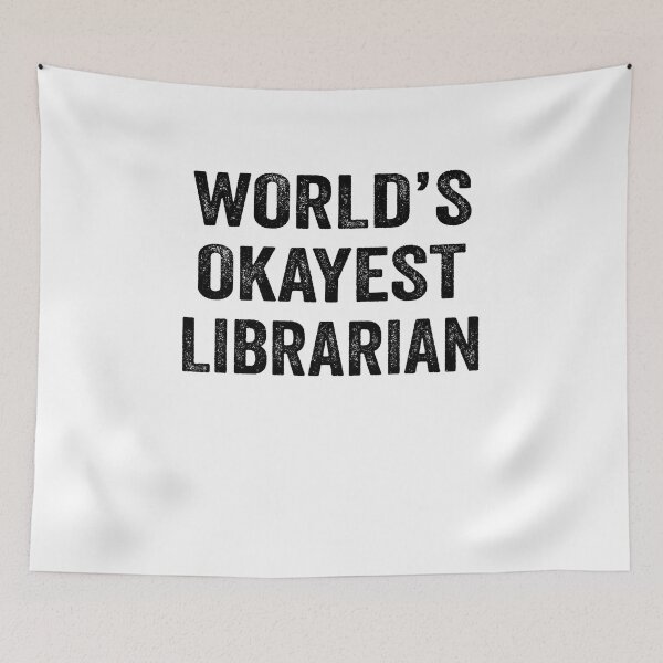 Item preview, World's okayest librarian Shirt, Funny librarian Dad Husband Womens Boyfriend Birthday Christmas Gift idea designed and sold by xlnv.