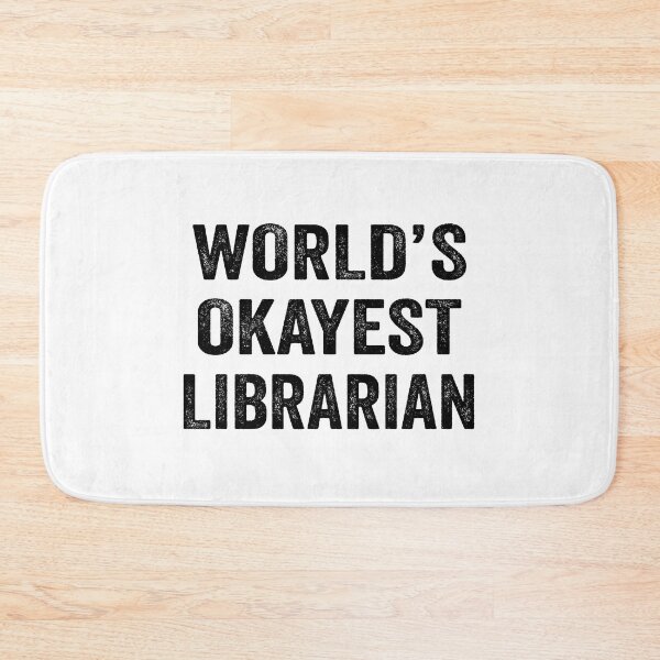 Item preview, World's okayest librarian Shirt, Funny librarian Dad Husband Womens Boyfriend Birthday Christmas Gift idea designed and sold by xlnv.