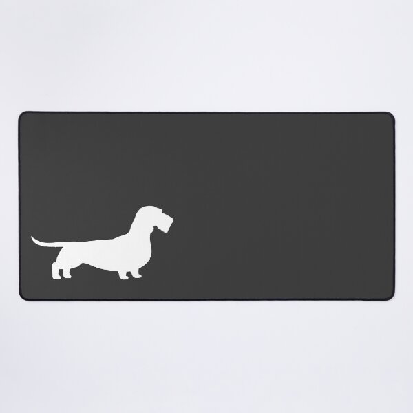 Item preview, Wire Haired Dachshund White Wiener Dog Silhouette(s) designed and sold by Jenn Inashvili.