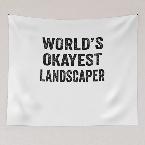 Item preview, World's okayest landscaper Shirt, Funny landscaper Dad Husband Womens Boyfriend Birthday Christmas Gift idea designed and sold by xlnv.