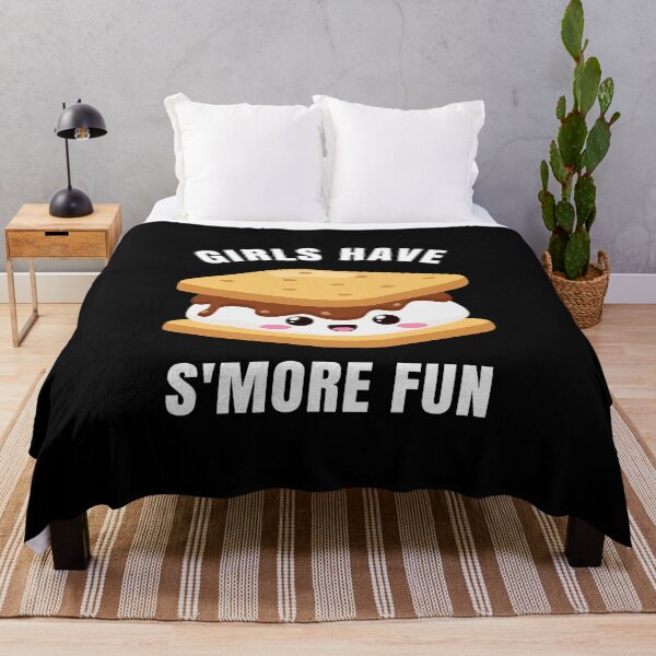 Item preview, Girls Have S'MORE Fun - Camping Marshmallows Funny designed and sold by EstelleStar.
