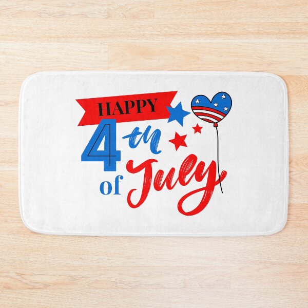 Item preview, Happy 4th of July Heart Balloon designed and sold by ChelleCreate.