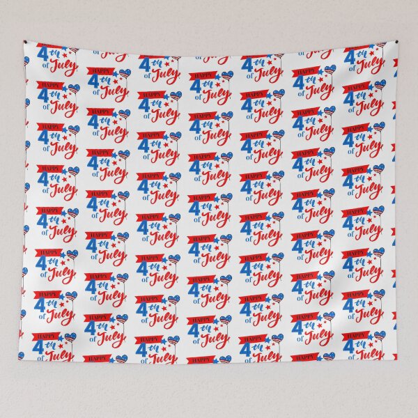 Item preview, Happy 4th of July Heart Balloon designed and sold by ChelleCreate.