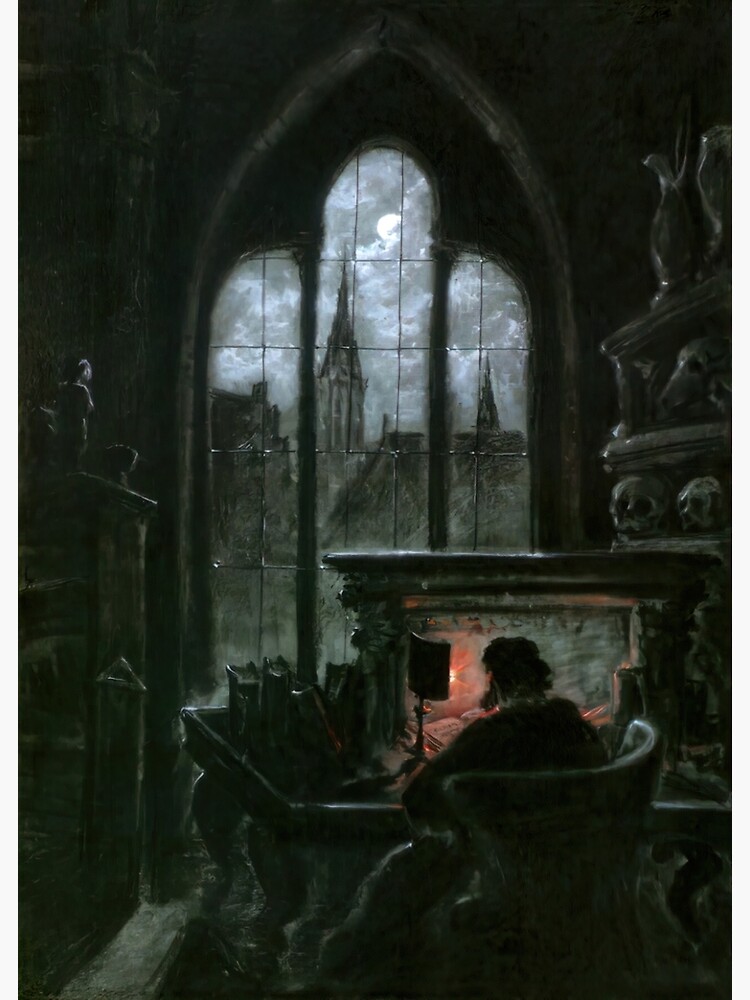 Disover Faust in His Study by Carl Gustav Carus Canvas