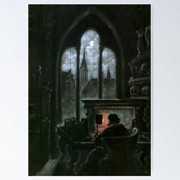 Aperçu de l'œuvre Faust dans son cabinet de travail de Carl Gustav Carus créée et vendue par AestheticsXarts.