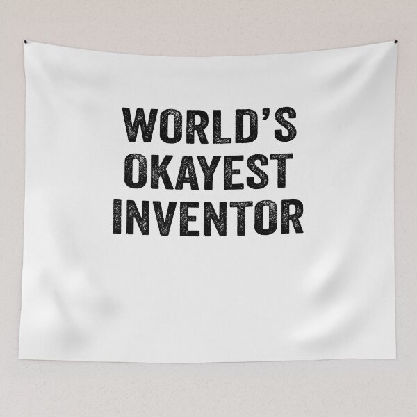 Item preview, World's okayest inventor Shirt, Funny inventor Dad Husband Womens Boyfriend Birthday Christmas Gift idea designed and sold by xlnv.