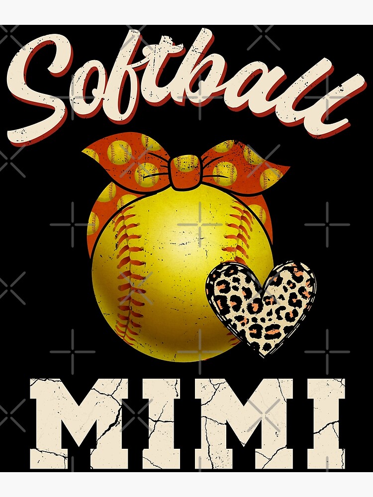 Game Day Baseball Life Softball Life Mom Mothers Day Leopard Poster