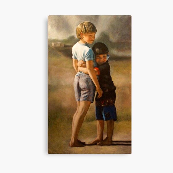 The Hug - Oil Painting by Avril Thomas - Adelaide / South Australia Artist Canvas Print