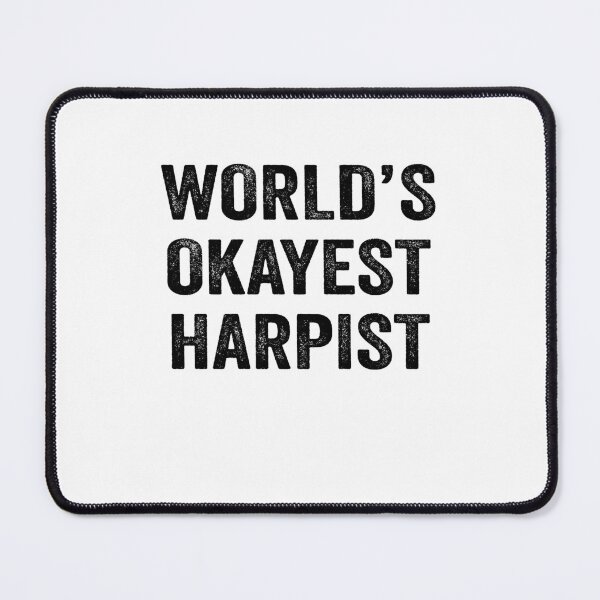 Item preview, World's okayest harpist Shirt, Funny harpist Dad Husband Womens Boyfriend Birthday Christmas Gift idea designed and sold by xlnv.