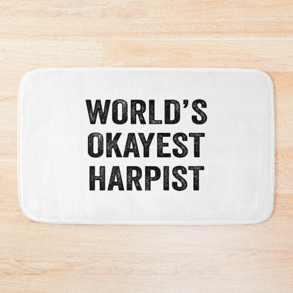 Item preview, World's okayest harpist Shirt, Funny harpist Dad Husband Womens Boyfriend Birthday Christmas Gift idea designed and sold by xlnv.
