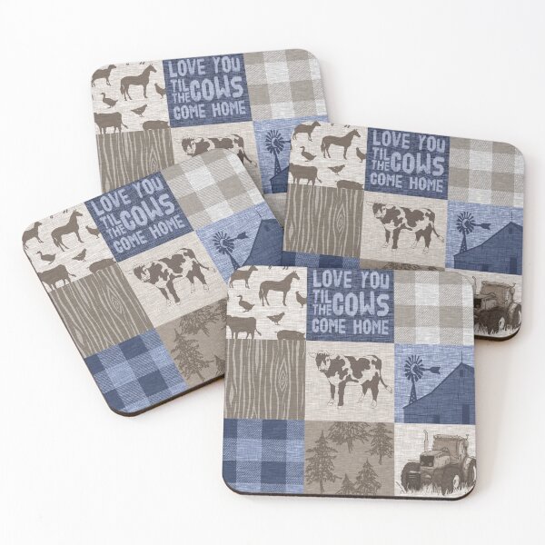 Item preview, Til the cows come home - navy designed and sold by SugarPineDesign.