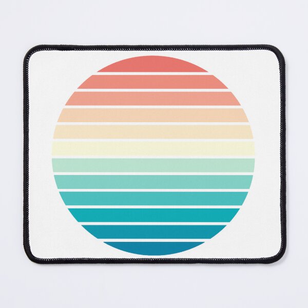 Item preview, Retro Inspired Rainbow Sun designed and sold by TotallyRetroArt.