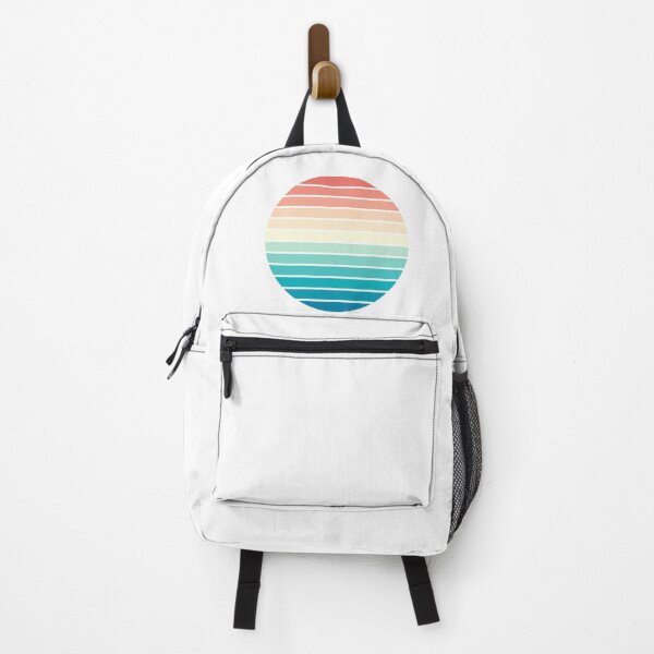 Item preview, Retro Inspired Rainbow Sun designed and sold by TotallyRetroArt.