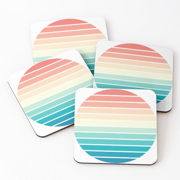Item preview, Retro Inspired Rainbow Sun designed and sold by TotallyRetroArt.