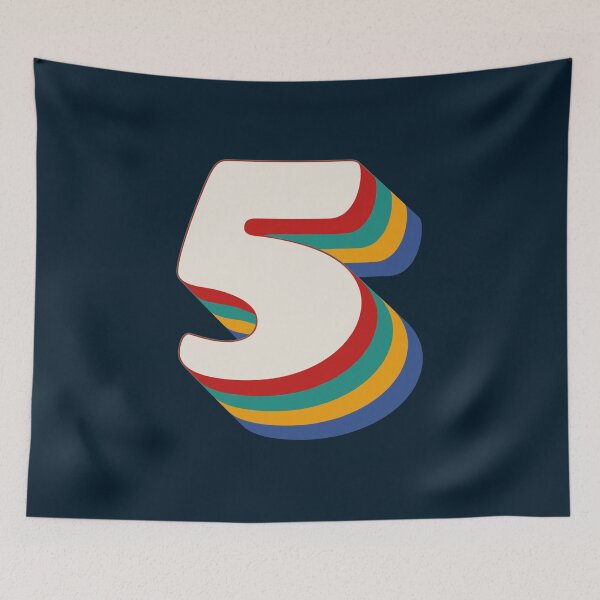 Item preview, Number 5 designed and sold by Texterns.