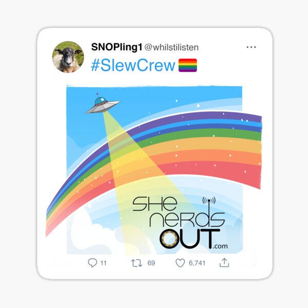 She Nerds Out Podcast SlewCrew Sticker
