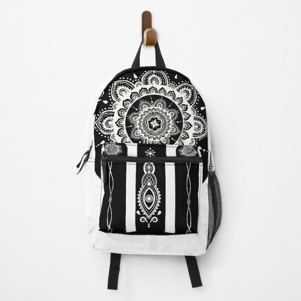 Item preview, white Flower mandala hamsa hand designed and sold by hamsasoul.