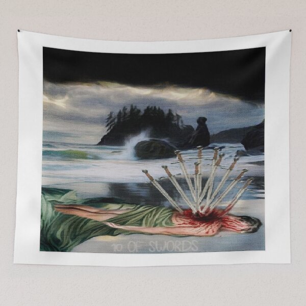 Item preview, 10 of Swords Tarot Card designed and sold by EARTH ANGEL 888.