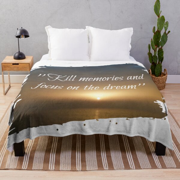 Item preview, Kill memories and focus on the dream inspirational sunset quotes designed and sold by HBWOLFARTS.