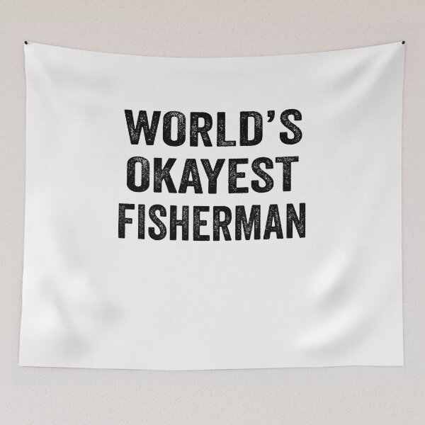 Item preview, World's okayest fisherman Shirt, Funny fisherman Dad Husband Womens Boyfriend Birthday Christmas Gift idea designed and sold by xlnv.
