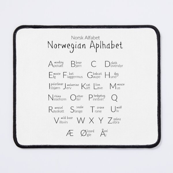 Item preview, Norwegian Alphabet in Animals designed and sold by RouxHarbour.