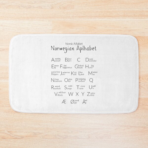 Item preview, Norwegian Alphabet in Animals designed and sold by RouxHarbour.
