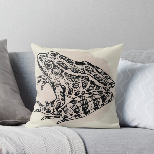 Item preview, Vintage Frog Illustration, Light Pink Watercolor designed and sold by Vintustration.
