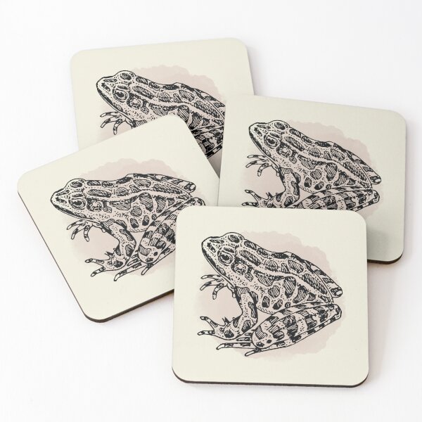 Item preview, Vintage Frog Illustration, Light Pink Watercolor designed and sold by Vintustration.