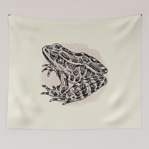 Item preview, Vintage Frog Illustration, Light Pink Watercolor designed and sold by Vintustration.