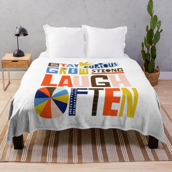 Item preview, Stay Curious, Grow Strong, Laugh Often designed and sold by Vintage8.