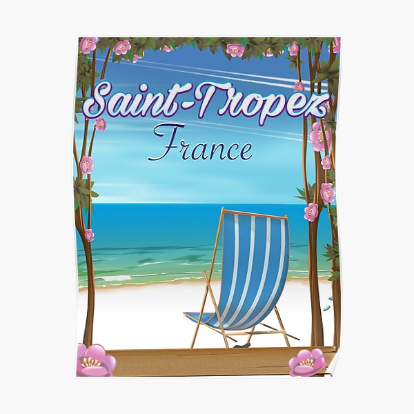 Saint-Tropez France Affiche de voyage Poster