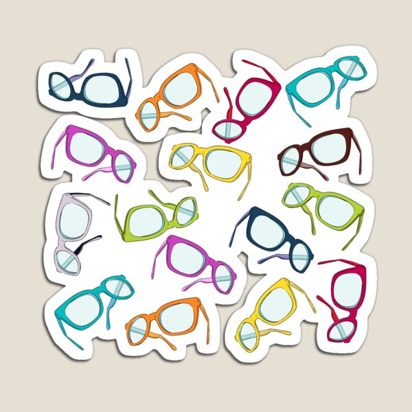 Hipster-Brille Magnet
