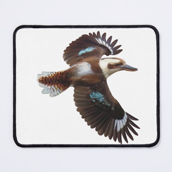 Item preview, Flying Kookaburra, an Australian icon. Flashing it’s blue plumage, realistically illustrated. designed and sold by PlumpPlumStudio.