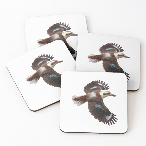 Item preview, Flying Kookaburra, an Australian icon. Flashing it’s blue plumage, realistically illustrated. designed and sold by PlumpPlumStudio.