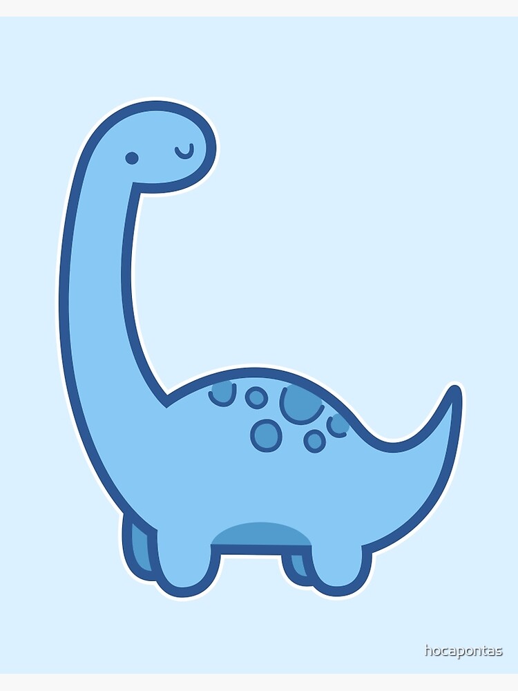 Cute Dino Art Board Print for Sale by hocapontas