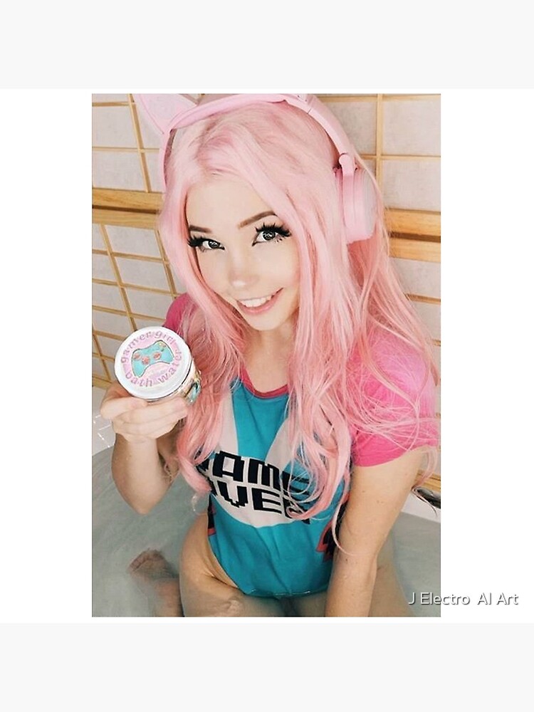 Belle Delphine Bath Water Art Board Print for Sale by Rainfalling