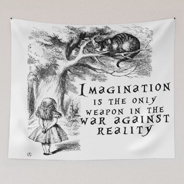 Item preview, Imagination is the only weapon in the war against reality designed and sold by peggieprints.
