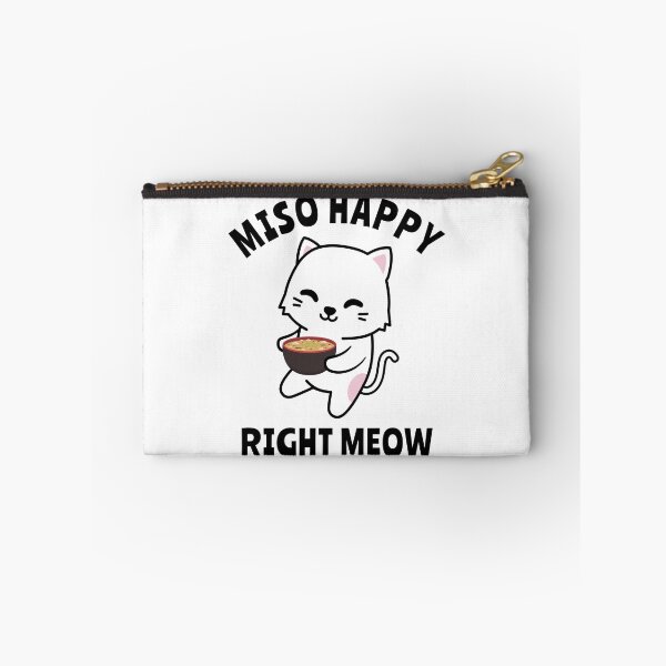 Item preview, Miso Happy - Cute Anime Cat Kawaii Pun designed and sold by EstelleStar.