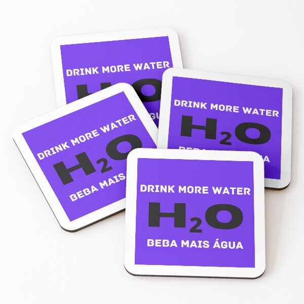 Item preview, DRINK MORE WATER / H2O / BEBA MAIS ÁGUA designed and sold by BaZaar from TakE a LooK.