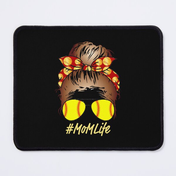 Item preview, #MomLife Mom Life Rosie the Riveter Fastpitch Softball designed and sold by 99Fastpitch.